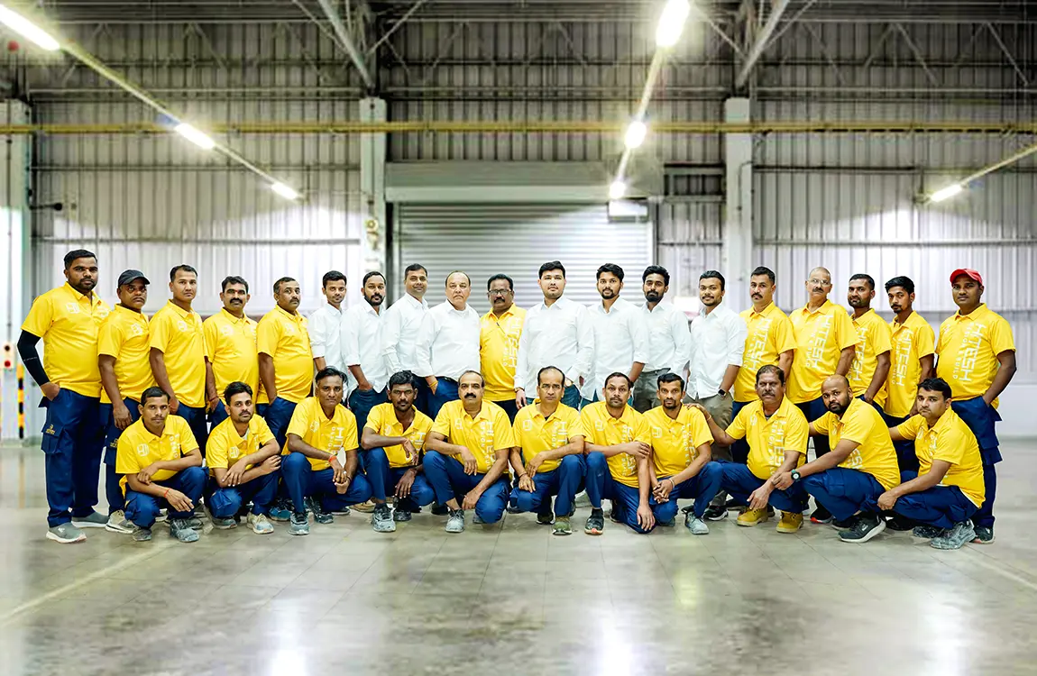 Hitesh Design & Build team on-site in Dubai